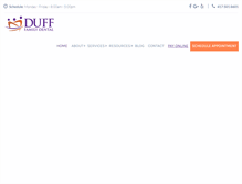 Tablet Screenshot of dufffamilydental.com